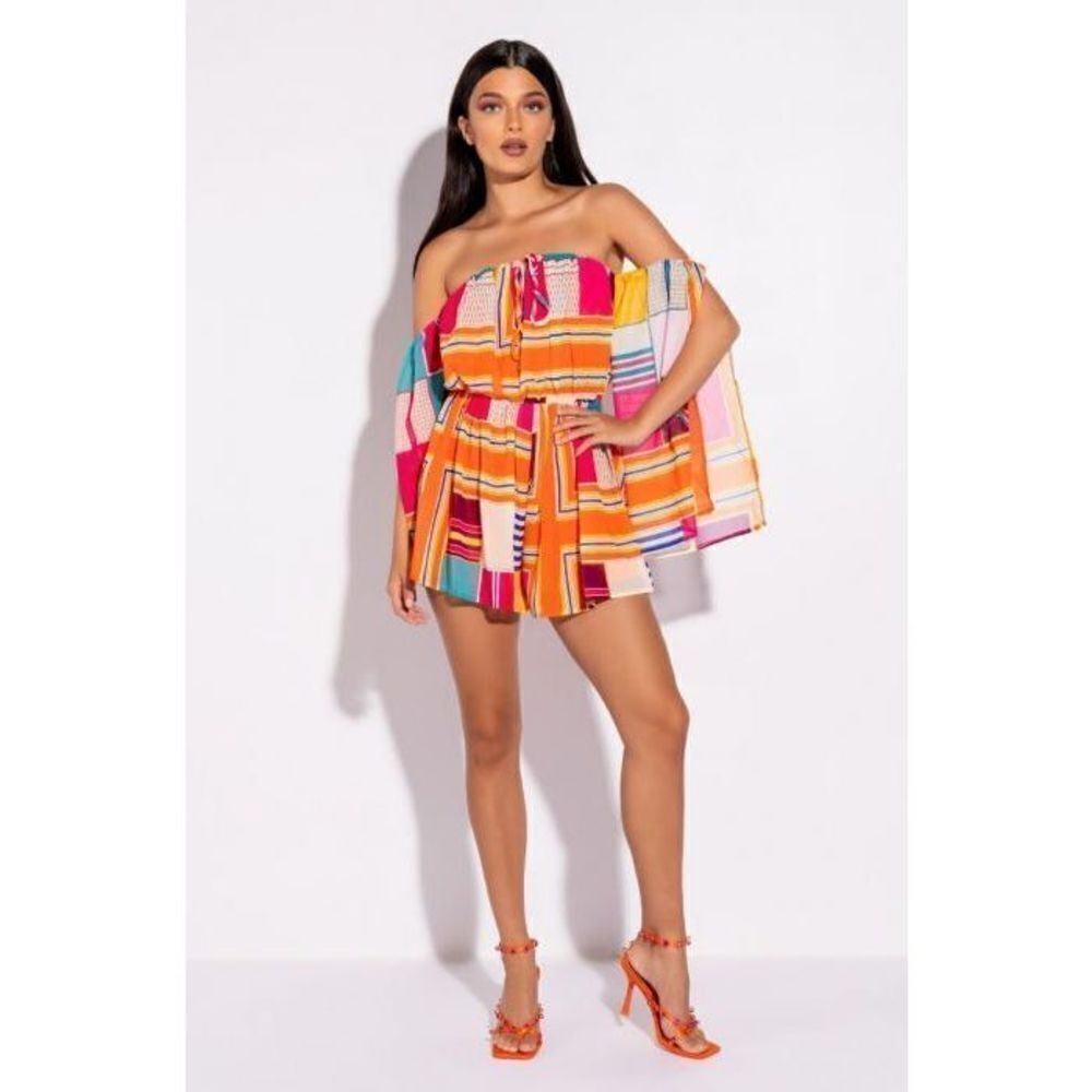 TRY ME OFF THE SHOULDER ROMPER - Picture 4 of 7